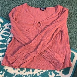 pink blouse